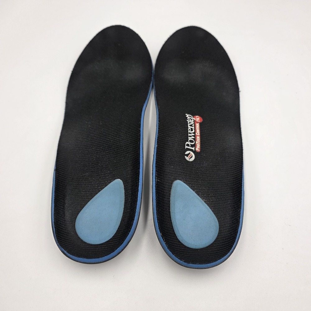 Powerstep ProTech Control Pro Orthotic Insoles Blue Men 9-9.5 Women 11-11.5